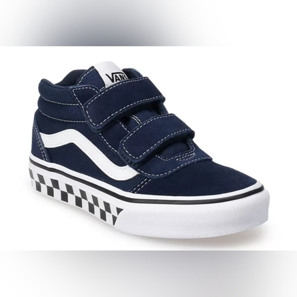 Vans Other - Vans® Ward Mid V Boys' Navy Sneakers Size M5 NWT MSRP $59.99